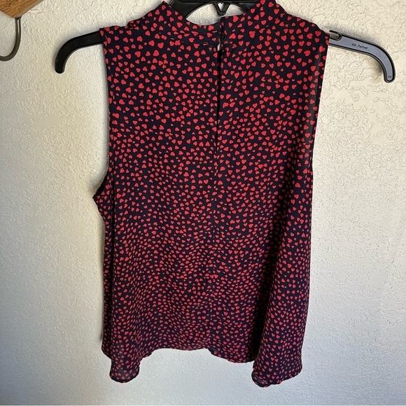 Jasmine & Juliana mock neck heart print tank top - Picture 6 of 7
